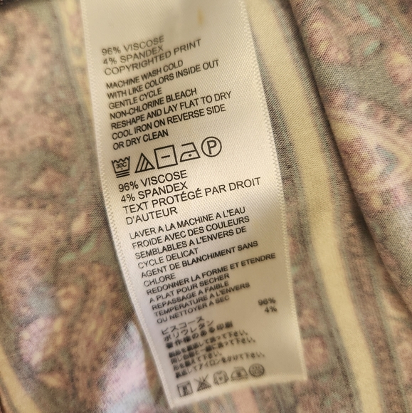 Tommy Bahama Spring Summer XS Navy Blue Purple Paisley Sleeveless Dress - Picture 9 of 11